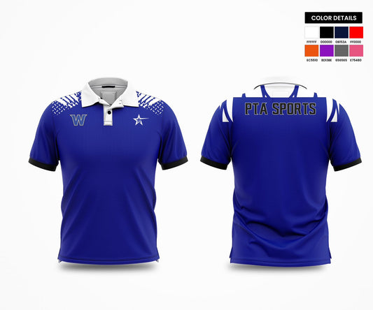 Printed Shoulder Warrior Polo